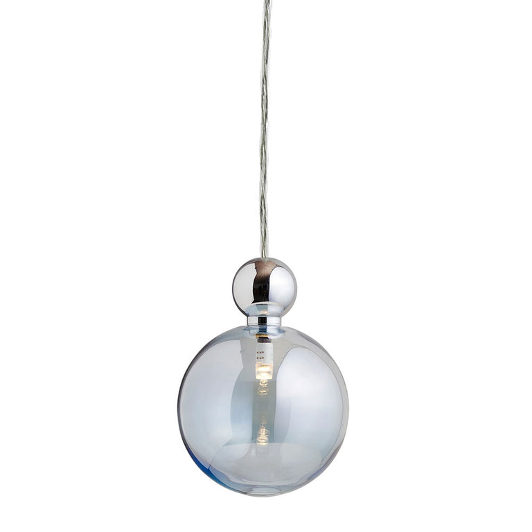 Uva Large Silver Pendant / Topaz Blue - LA101991