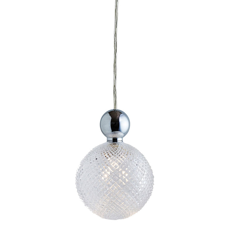Uva Multi Large Silver Pendant  / Crystal Mini Pattern - LA101995M