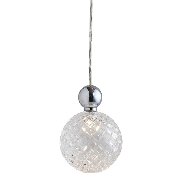 Uva Multi Large Silver Pendant / Crystal Small Pattern - LA101997M