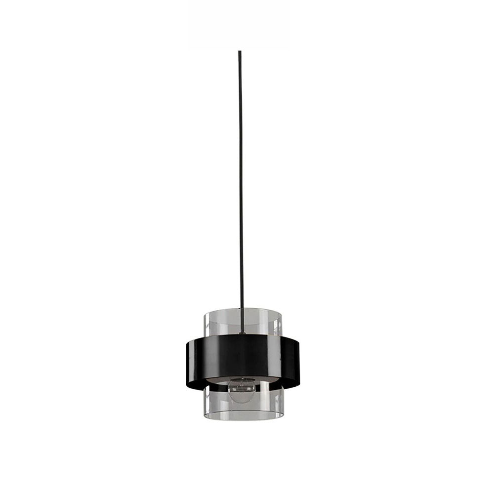 Layla Cylindrical Pendant Light Black