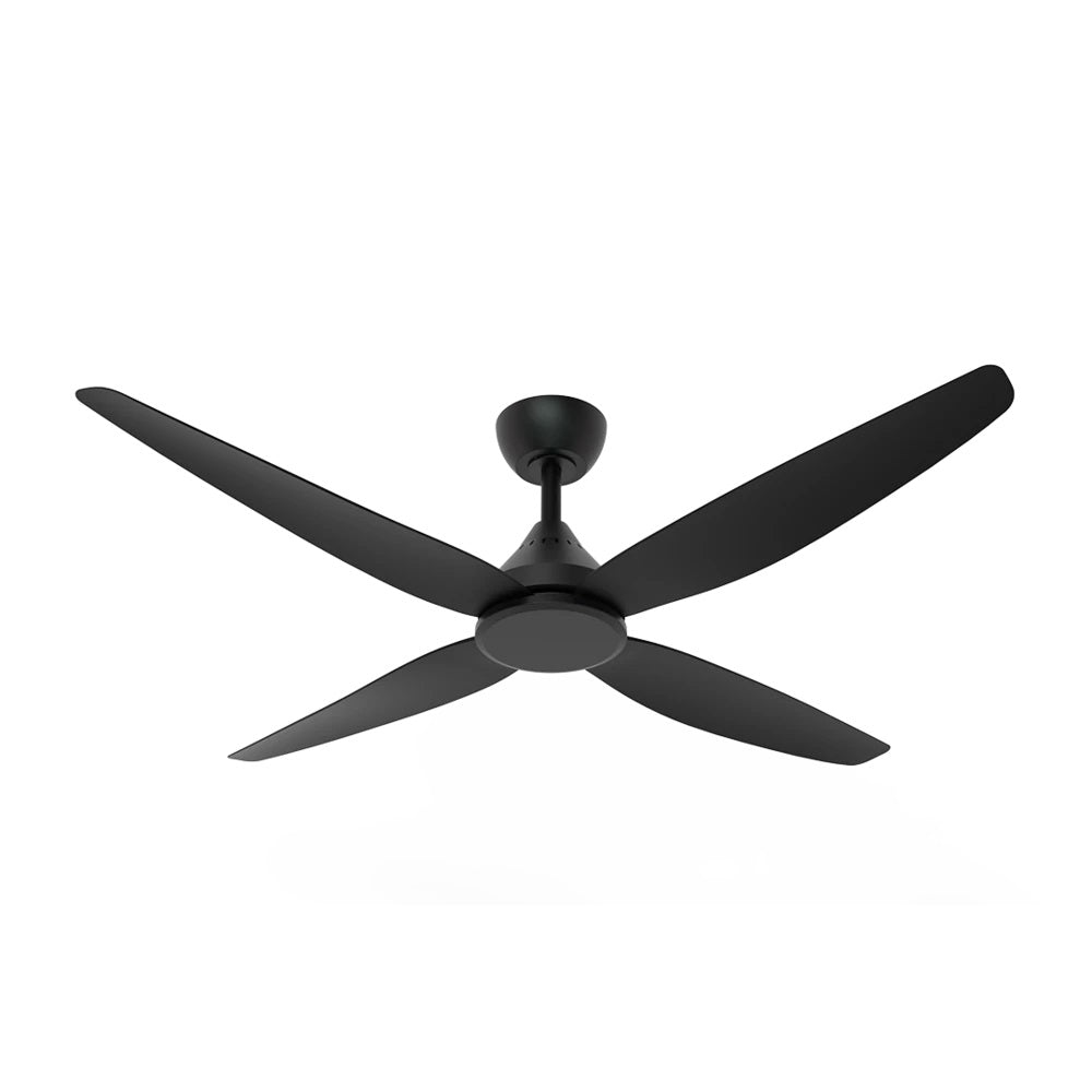 Leura 56" 30W DC Four Blade Ceiling Fan Black - SDCF11/56/4BK