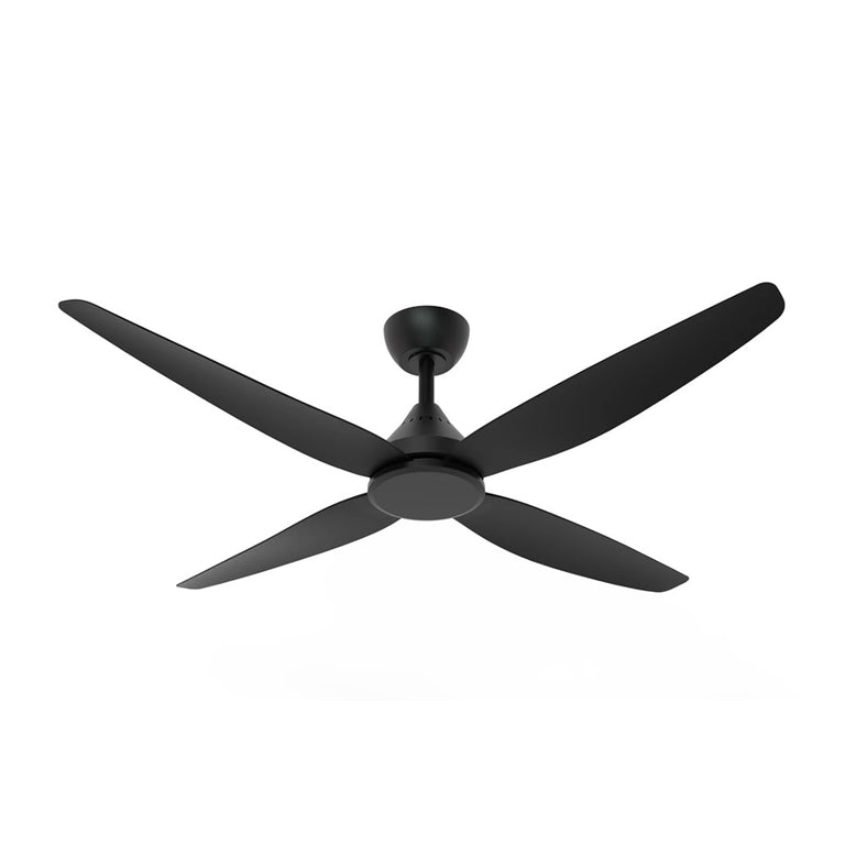 Leura 56" 30W DC Four Blade Ceiling Fan Black - SDCF11/56/4BK