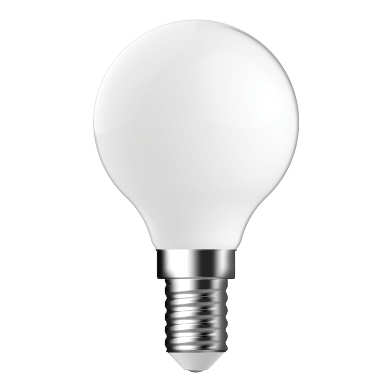 Filament Frosted Fancy Round 4.8W E14 Dimmable LED Globe / Warm White - 65970
