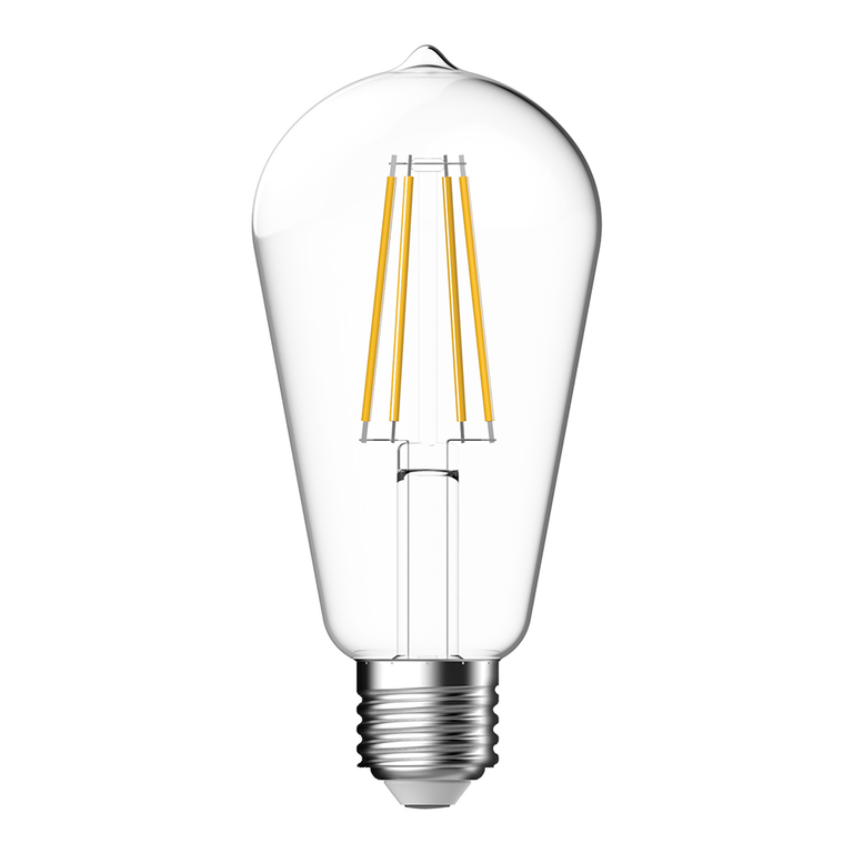 Filament Clear ST64 7.5W E27 Dimmable LED Globe / Warm White - 65936