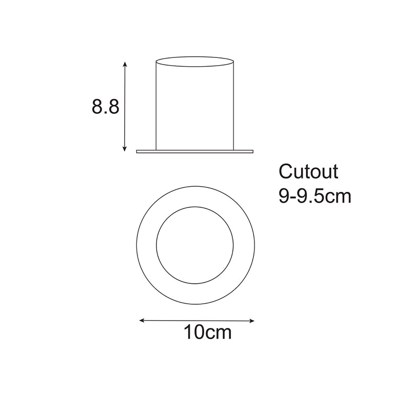Focus.8 8W Dimmable LED Gimble 10 Pack Downlight White / Tri-Colour - OL83210