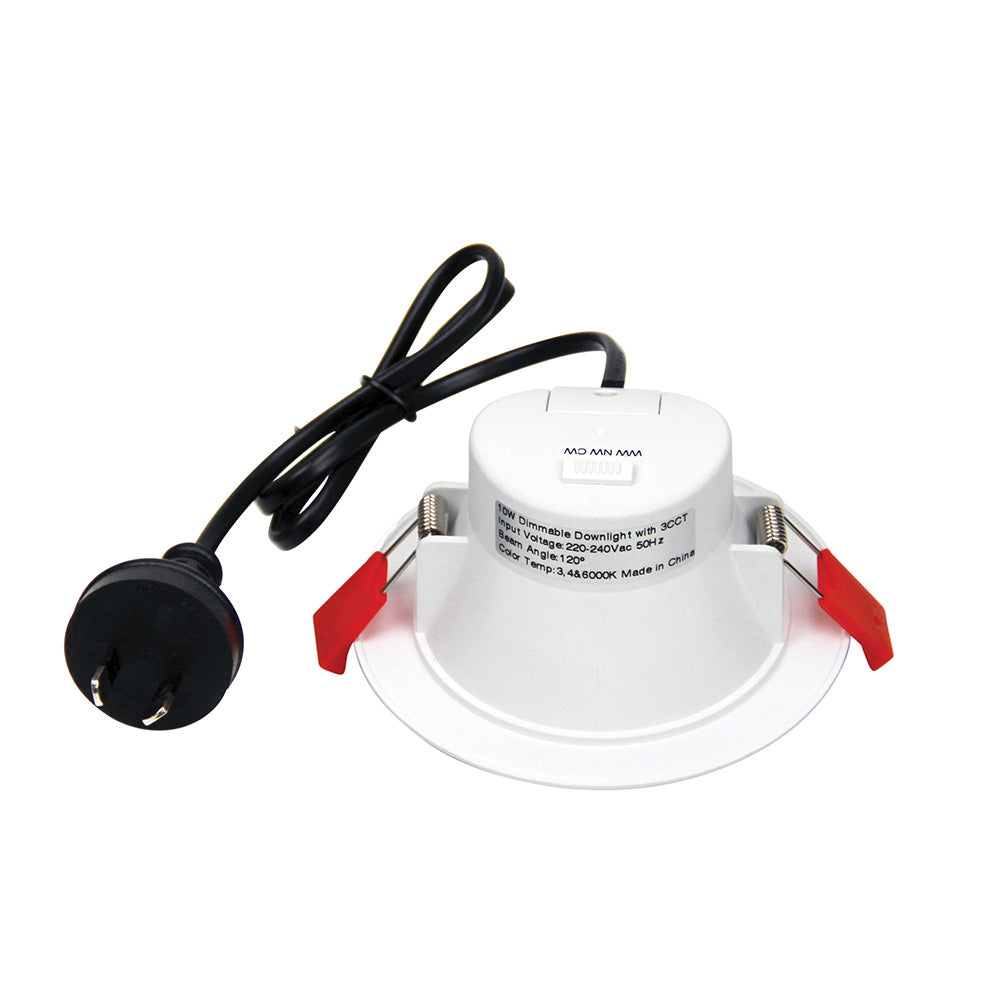Mars.10 10W LED Dimmable Downlight White / Tri-Colour - LF3620WH