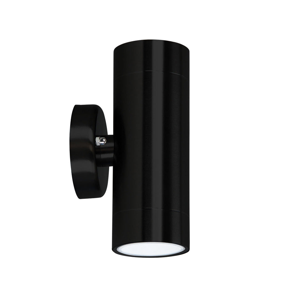 Varde 12W 240V LED Up & Down Wall Pillar Light Black / Cool White - LF7422BK