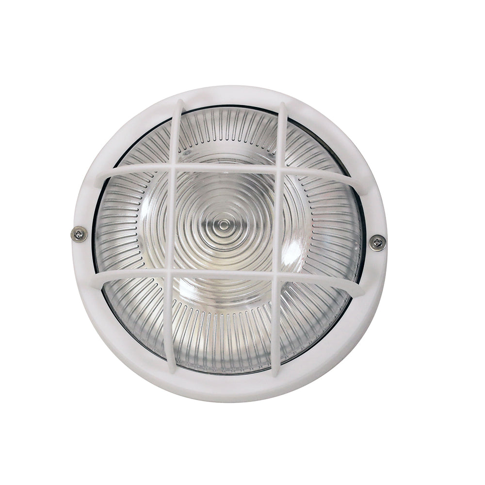 Rund Outdoor Acrylic And Glass Bunker Light White - LF7952WH