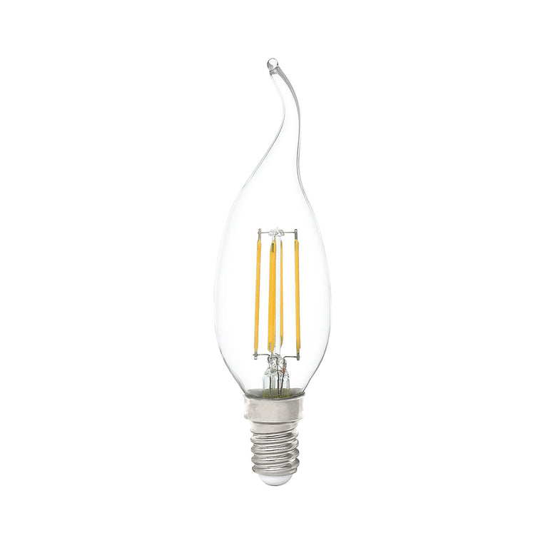 Filament Candle LED Flame Tip 4W E14 Dimmable / Daylight - LFCAN4WCSESDLD