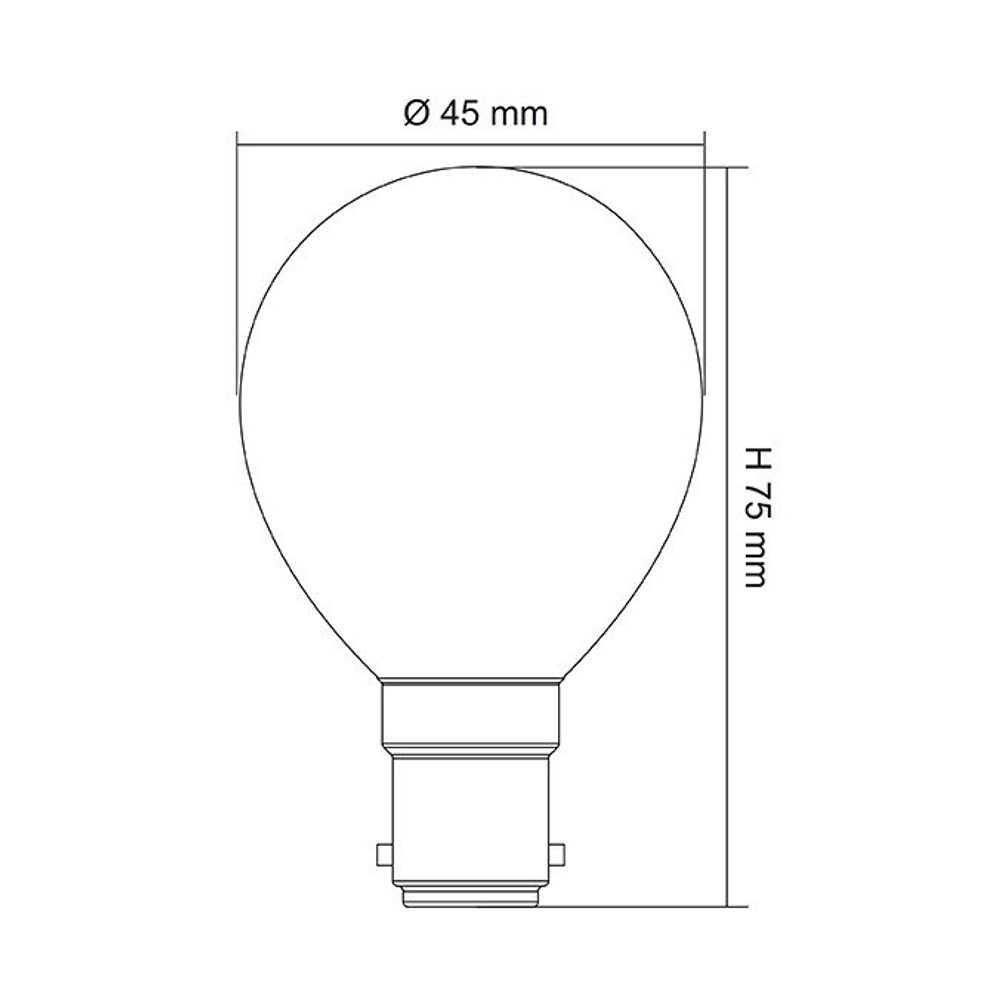 Filament Opal Fancy Round 4W B15 Dimmable LED Globe / Warm White - LFR27B15D