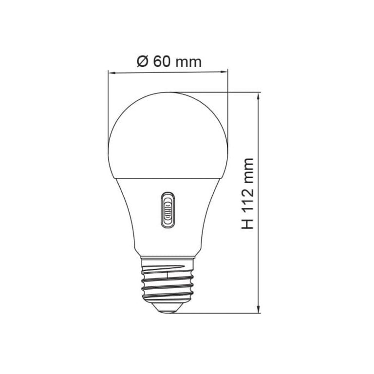 Opal GLS 9W E27 LED Globe With Daylight Sensor / Tri-Colour - LGS10TC/E27/PC
