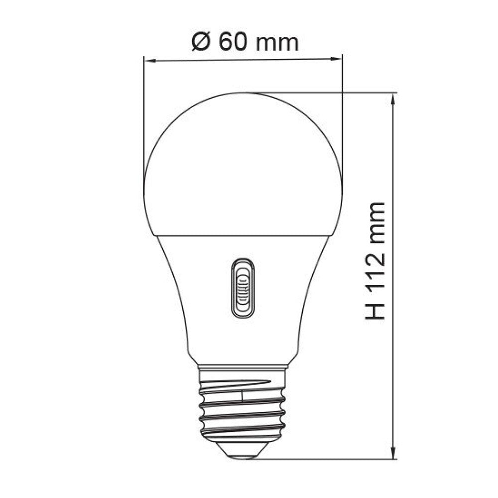 Opal GLS LED 10W E27 Tri-Colour - LGS10TC/E27