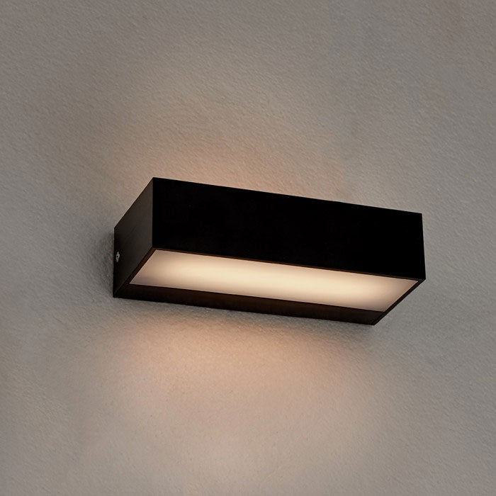 Mini Frankie 9W Up/Down Wall Light Black / Warm White - LH1701-BL