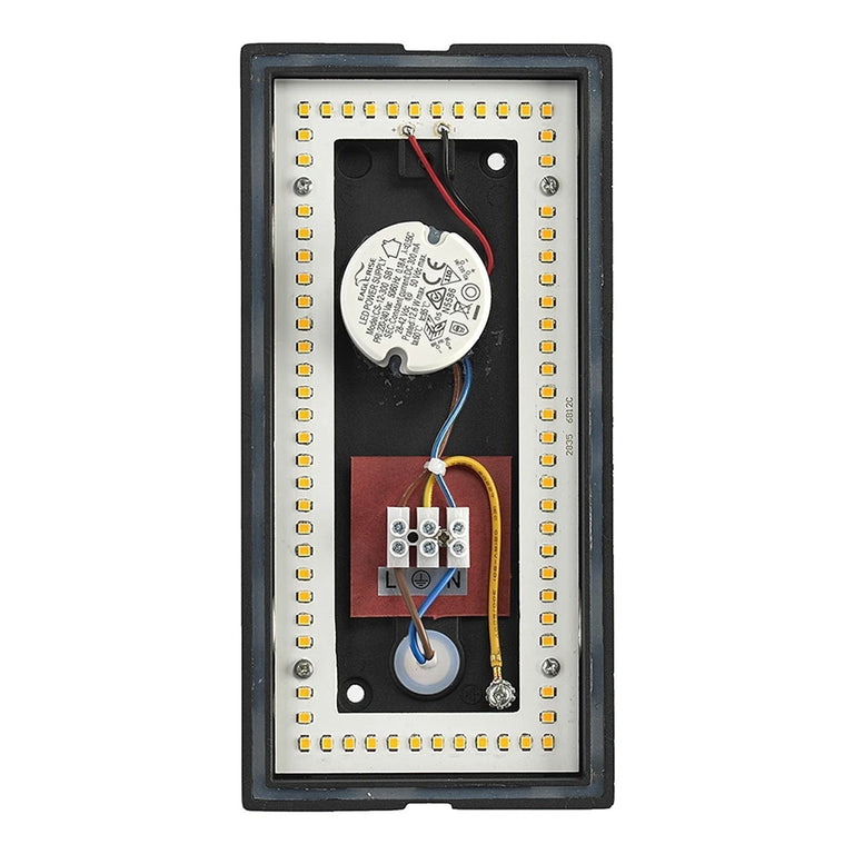 Shoji 12W LED Bunker Anthracite Charcoal / Warm White - LH2845-CC