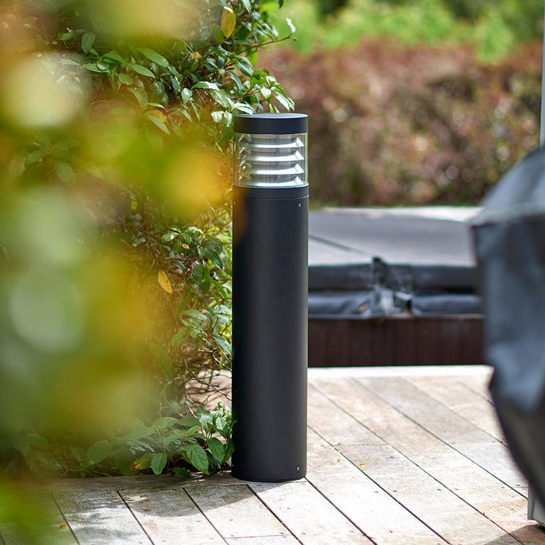 Parker 15W LED Bollard Black / Tri-Colour - LHG1580-BL