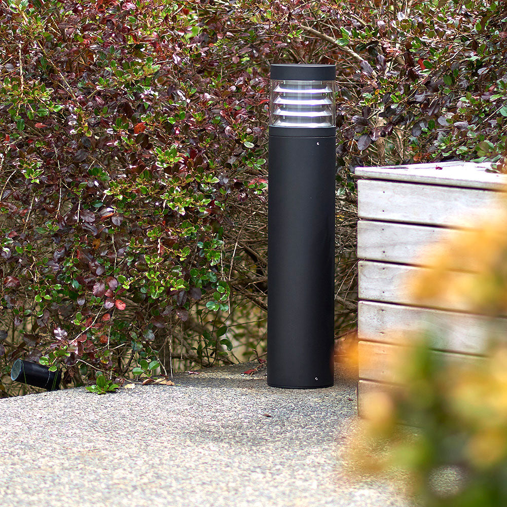 Parker 15W LED Bollard Black / Tri-Colour - LHG1580-BL