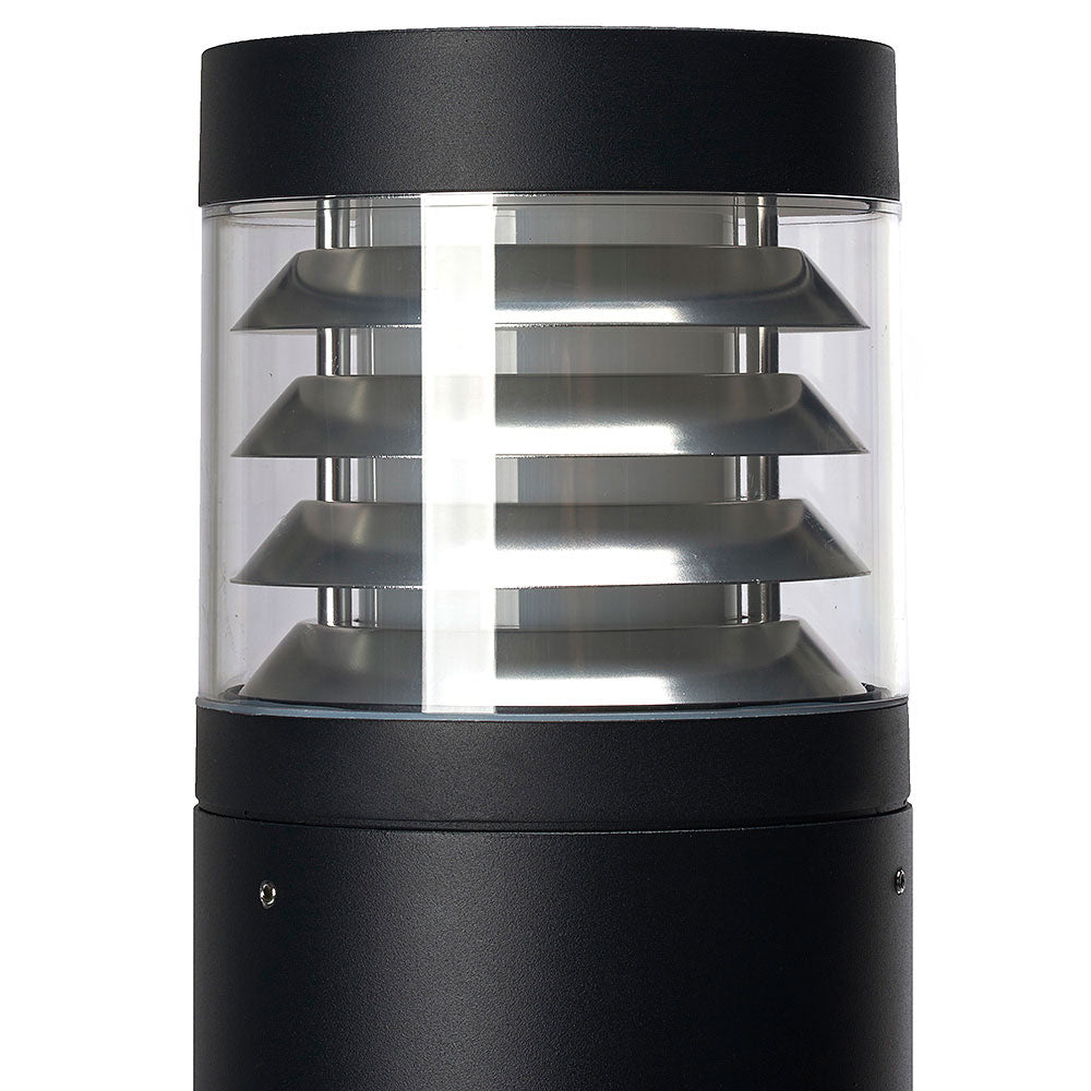 Parker 15W LED Bollard Black / Tri-Colour - LHG1580-BL