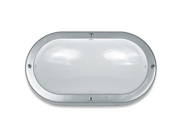 Plain E27 Polycarbonate Bulkhead Stainless Steel - LJ6001-SS