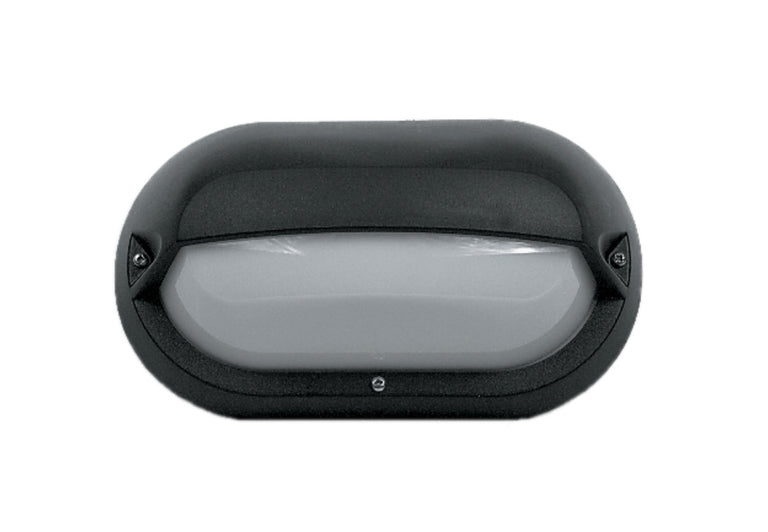Eyelid E27 Polycarbonate Bulkhead Black - LJ6003-BL