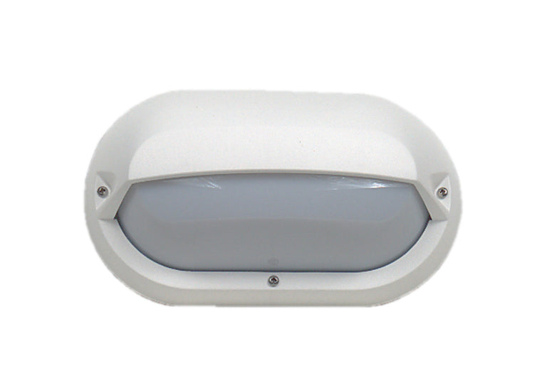Eyelid 10W LED Polycarbonate Bulkhead White / Warm White - LJL6003-WH