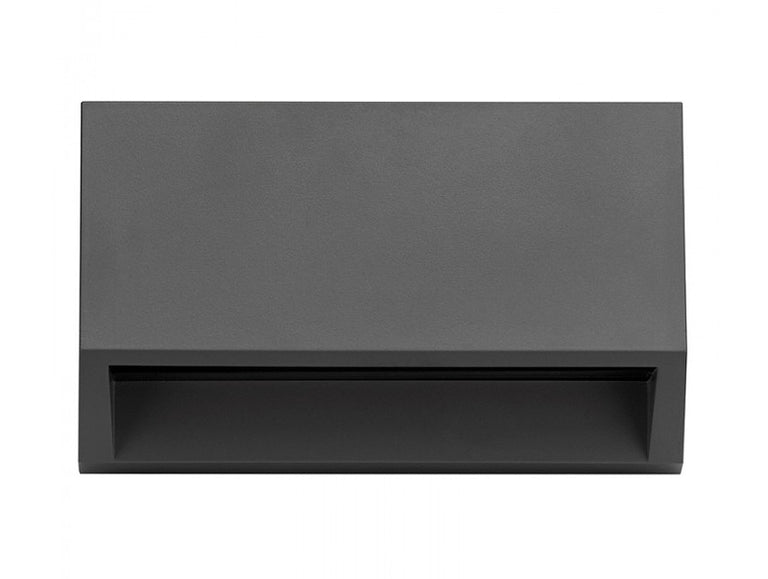 Surface Mounted 1.5W LED Deflector Bricklight Charcoal / Warm White - LK1000 + LK1001-CC
