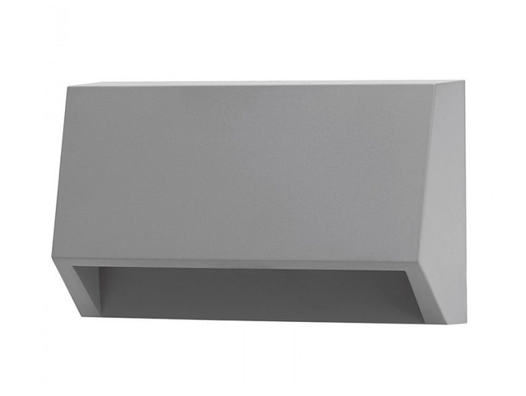 Surface Mounted 1.5W LED Deflector Bricklight Silver / Warm White - LK1000 + LK1001-SI