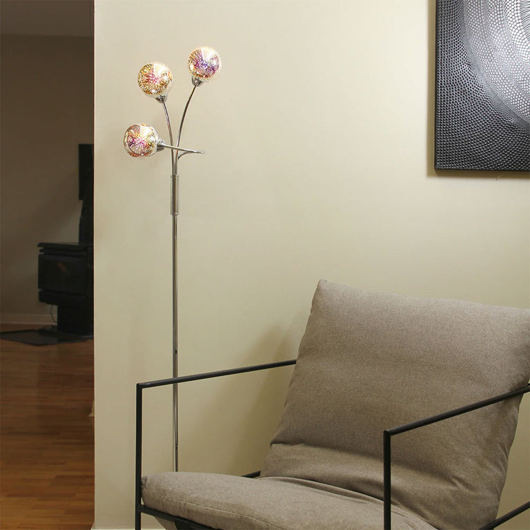 Candice Floor Lamp Chrome - LL-09-0195