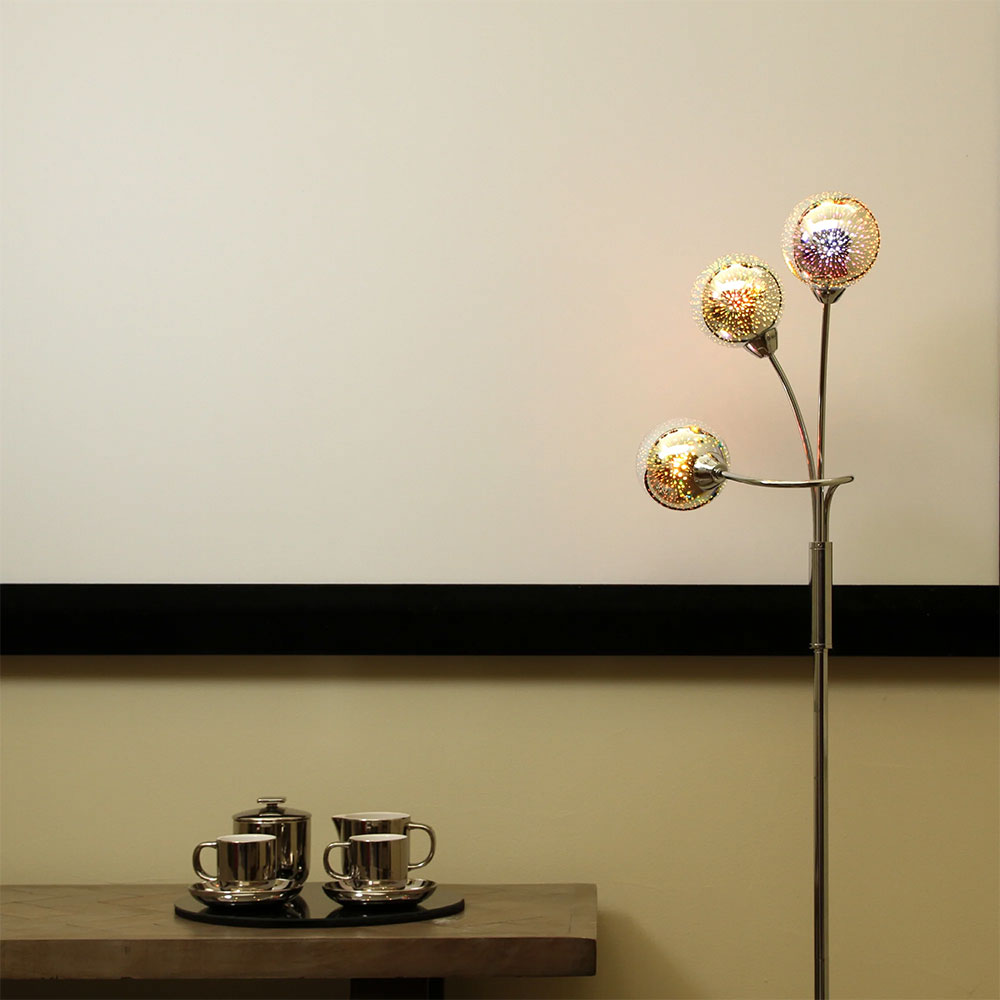 Candice Floor Lamp Chrome - LL-09-0195
