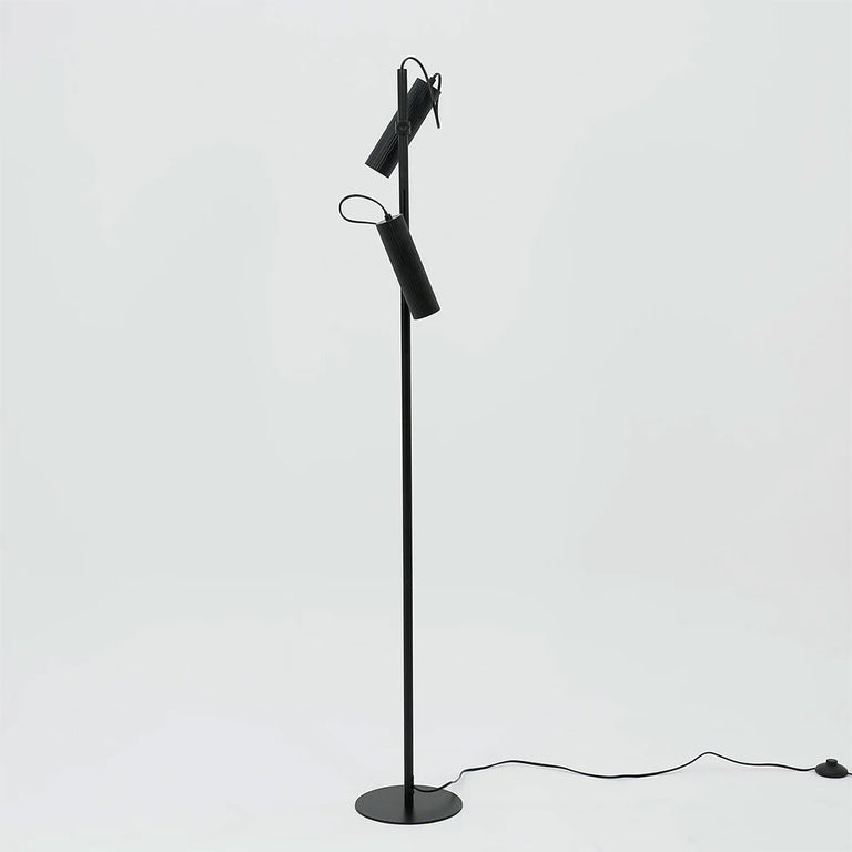Tara Floor Lamp With Adjustable Head Matt Black - LL-10-0331