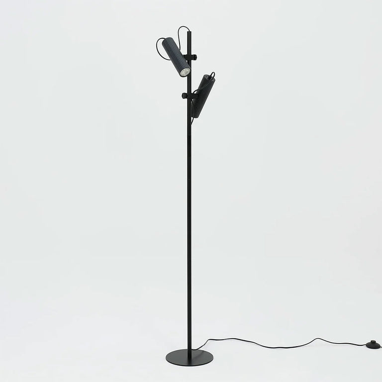 Tara Floor Lamp With Adjustable Head Matt Black - LL-10-0331
