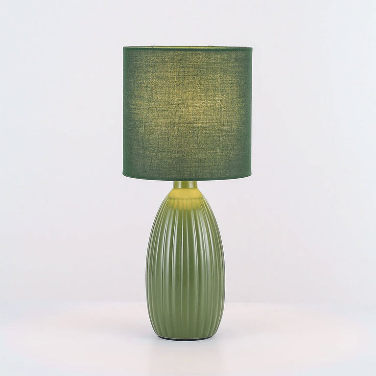 Nora Ceramic Table Lamp Set of 2 Green - LL-14-0318G