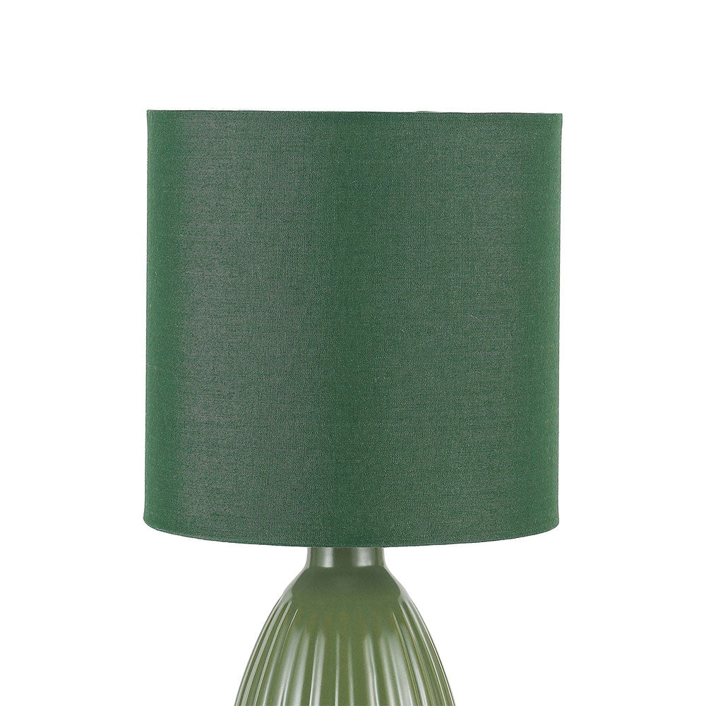 Nora Ceramic Table Lamp Set of 2 Green - LL-14-0318G