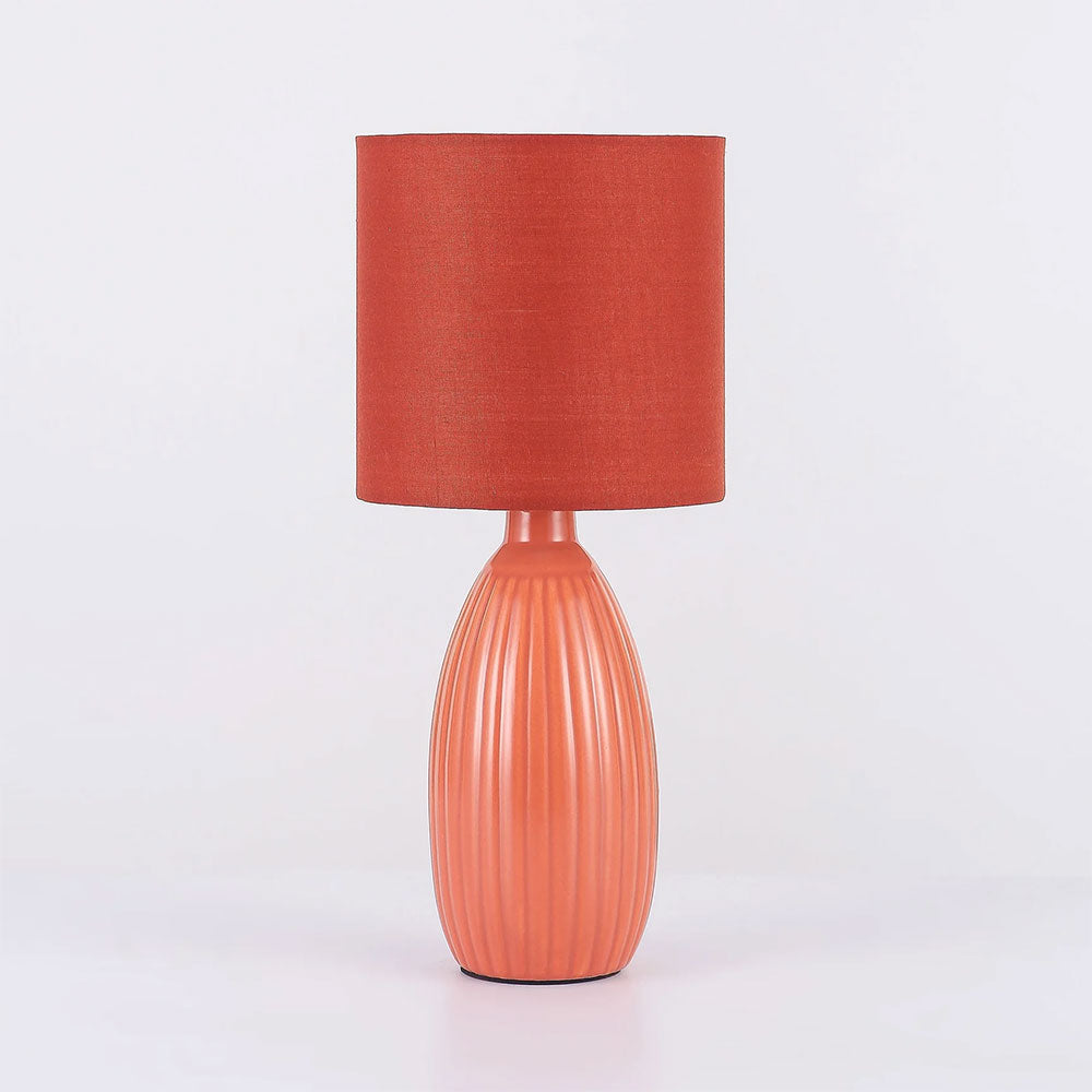 Nora Ceramic Table Lamp Set of 2 Coral - LL-14-0318R