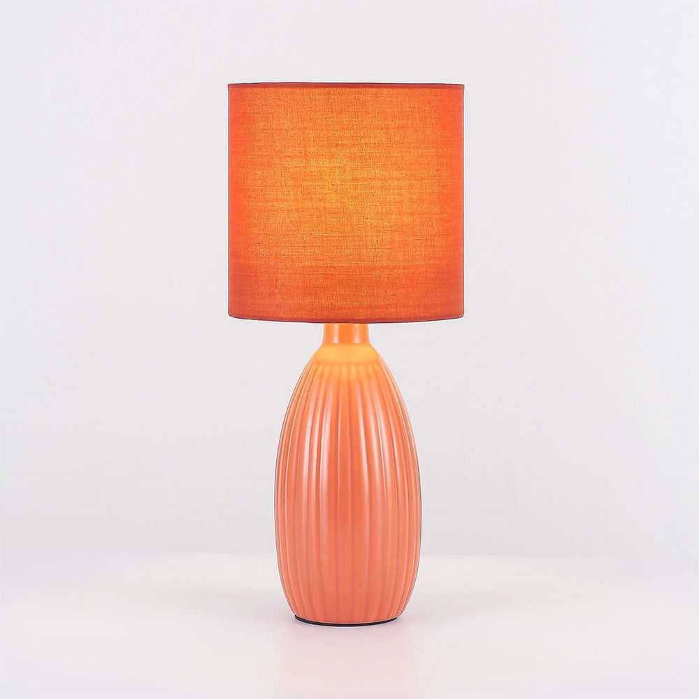Nora Ceramic Table Lamp Set of 2 Coral - LL-14-0318R