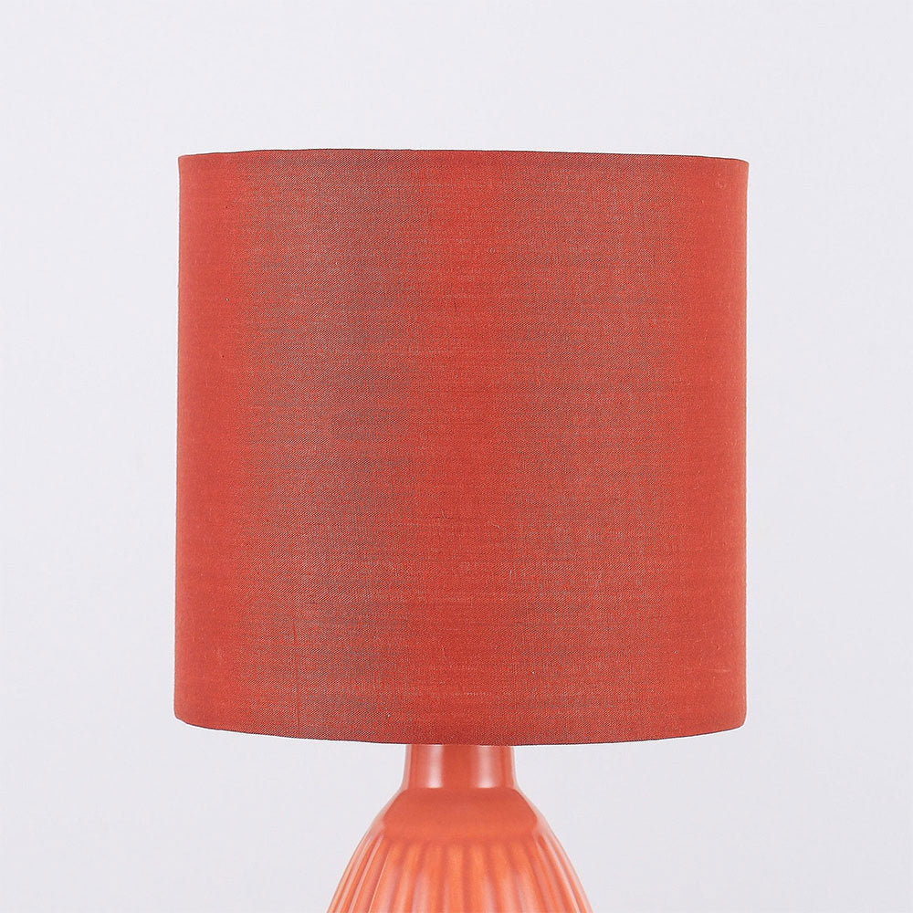 Nora Ceramic Table Lamp Set of 2 Coral - LL-14-0318R