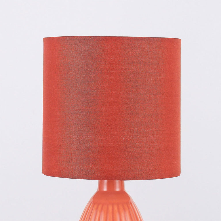 Nora Ceramic Table Lamp Set of 2 Coral - LL-14-0318R