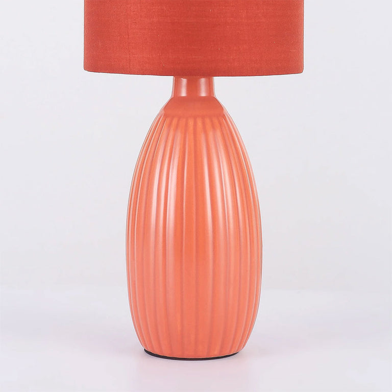 Nora Ceramic Table Lamp Set of 2 Coral - LL-14-0318R