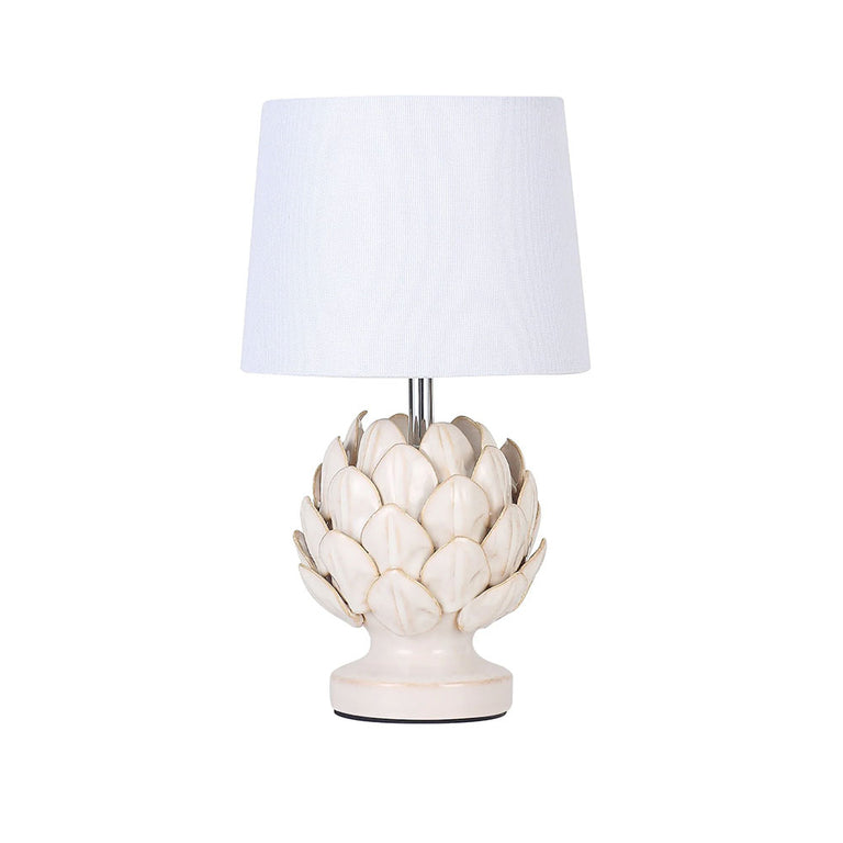 Tasha Artichoke Ceramic Table Lamp Set of 2 Natural - LL-14-0338N