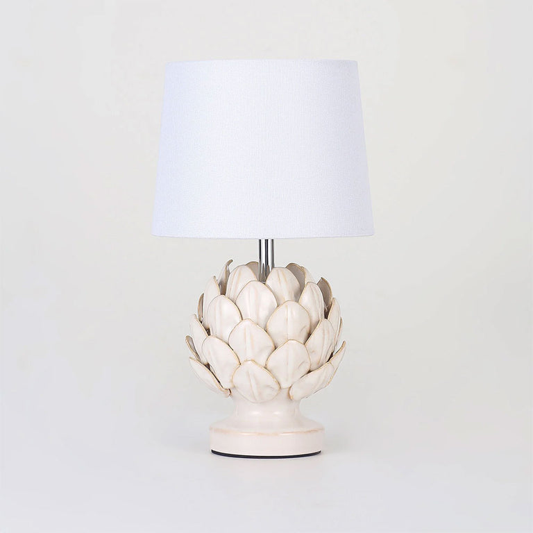 Tasha Artichoke Ceramic Table Lamp Set of 2 Natural - LL-14-0338N