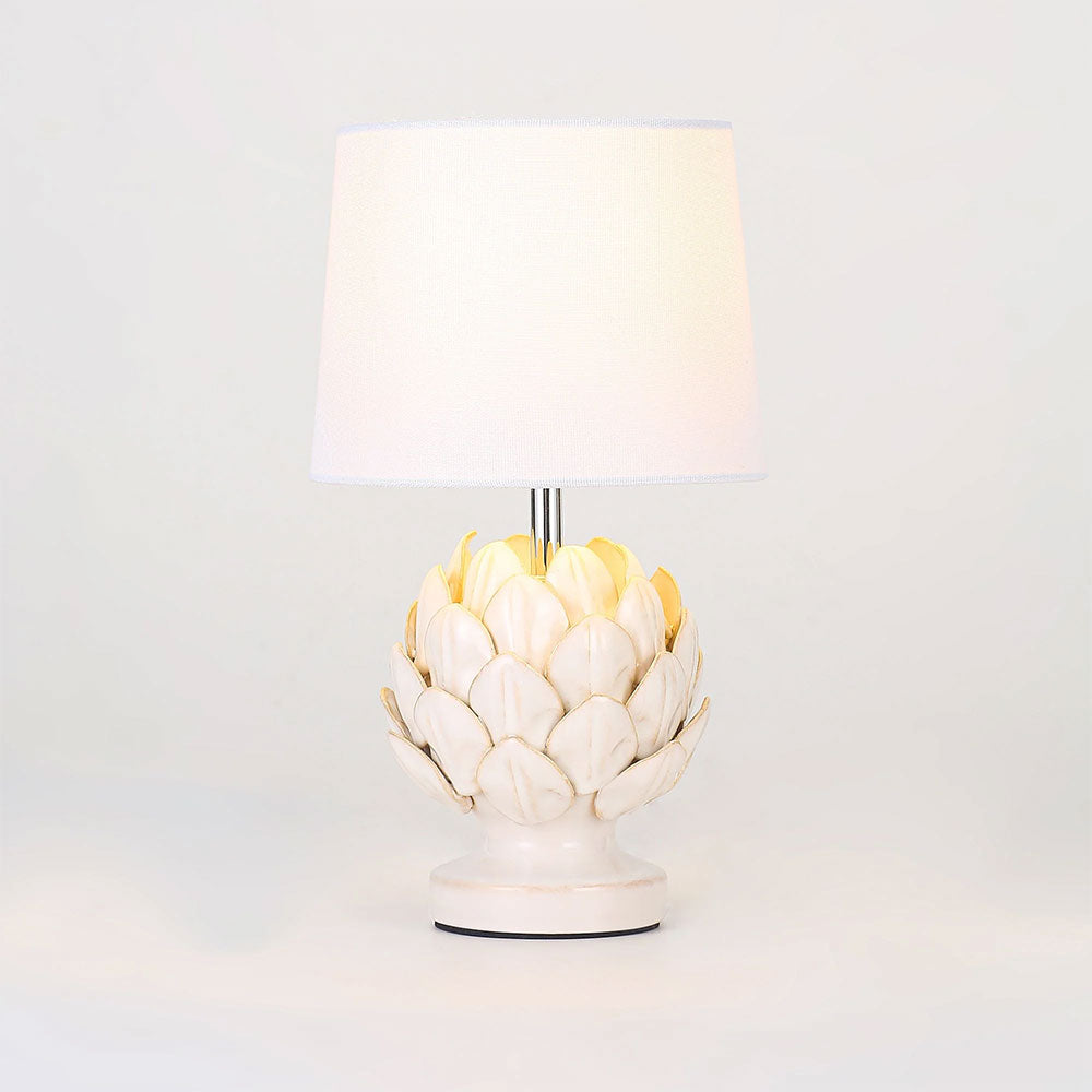 Tasha Artichoke Ceramic Table Lamp Set of 2 Natural - LL-14-0338N
