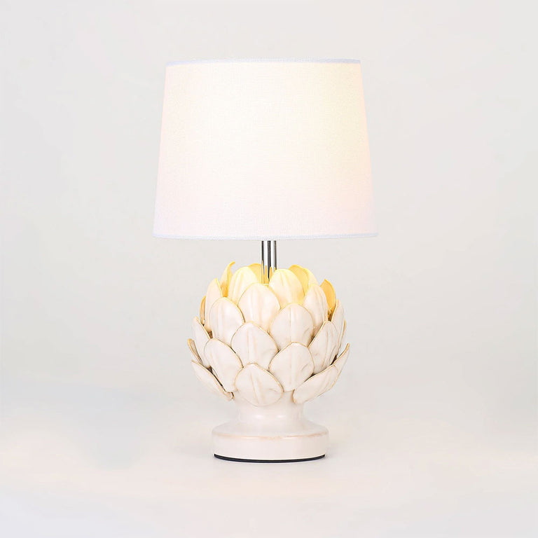 Tasha Artichoke Ceramic Table Lamp Set of 2 Natural - LL-14-0338N