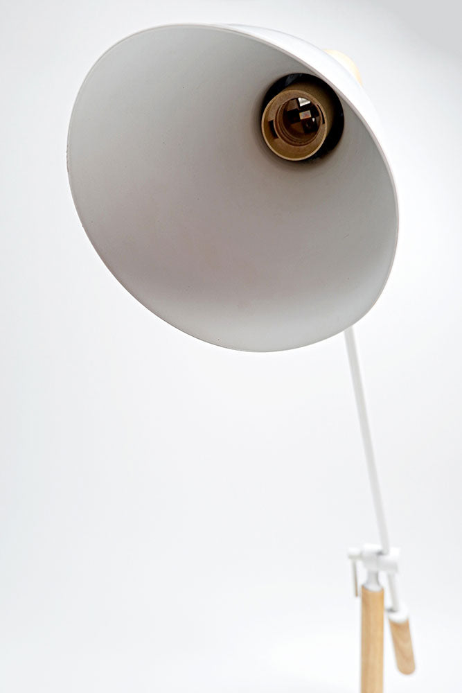 Scandinavian Adjustable Floor Lamp White - LL-27-0037W