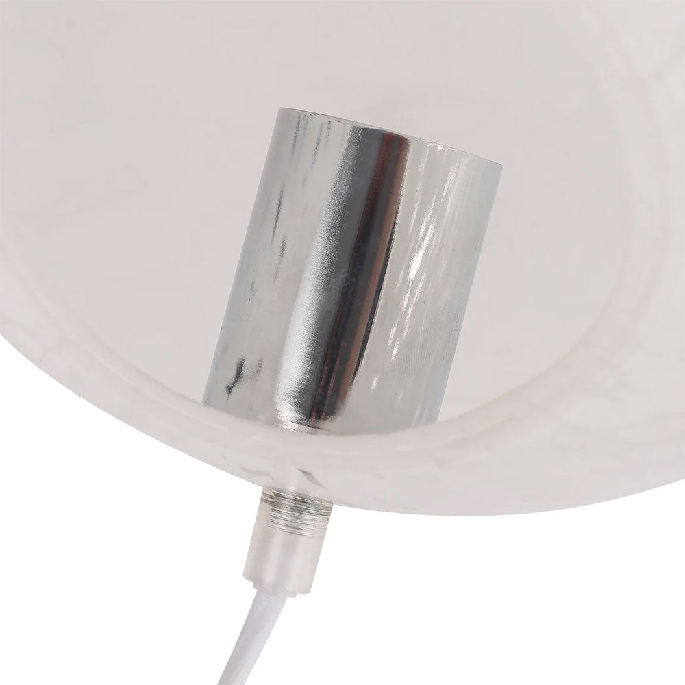 Lyra Glass Ball Table Lamp White Speckle - LL-27-0077W