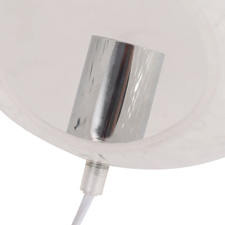 Lyra Glass Ball Table Lamp White Speckle - LL-27-0077W