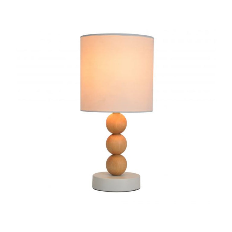 Cara 1 Light Table Lamp White - LL-14-0108W