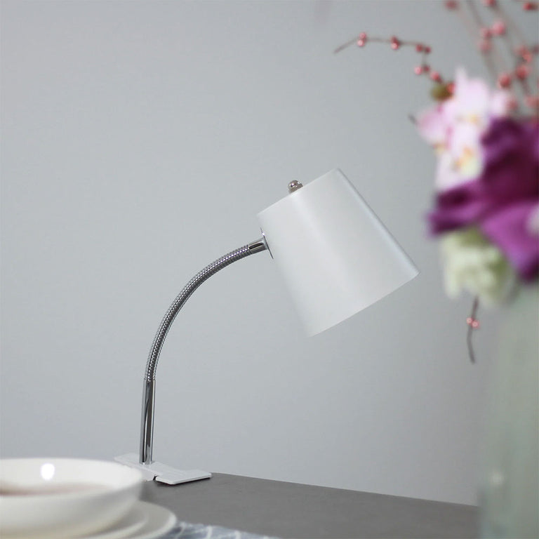 Ellie Clamp Table Lamp White - LL-27-0197W