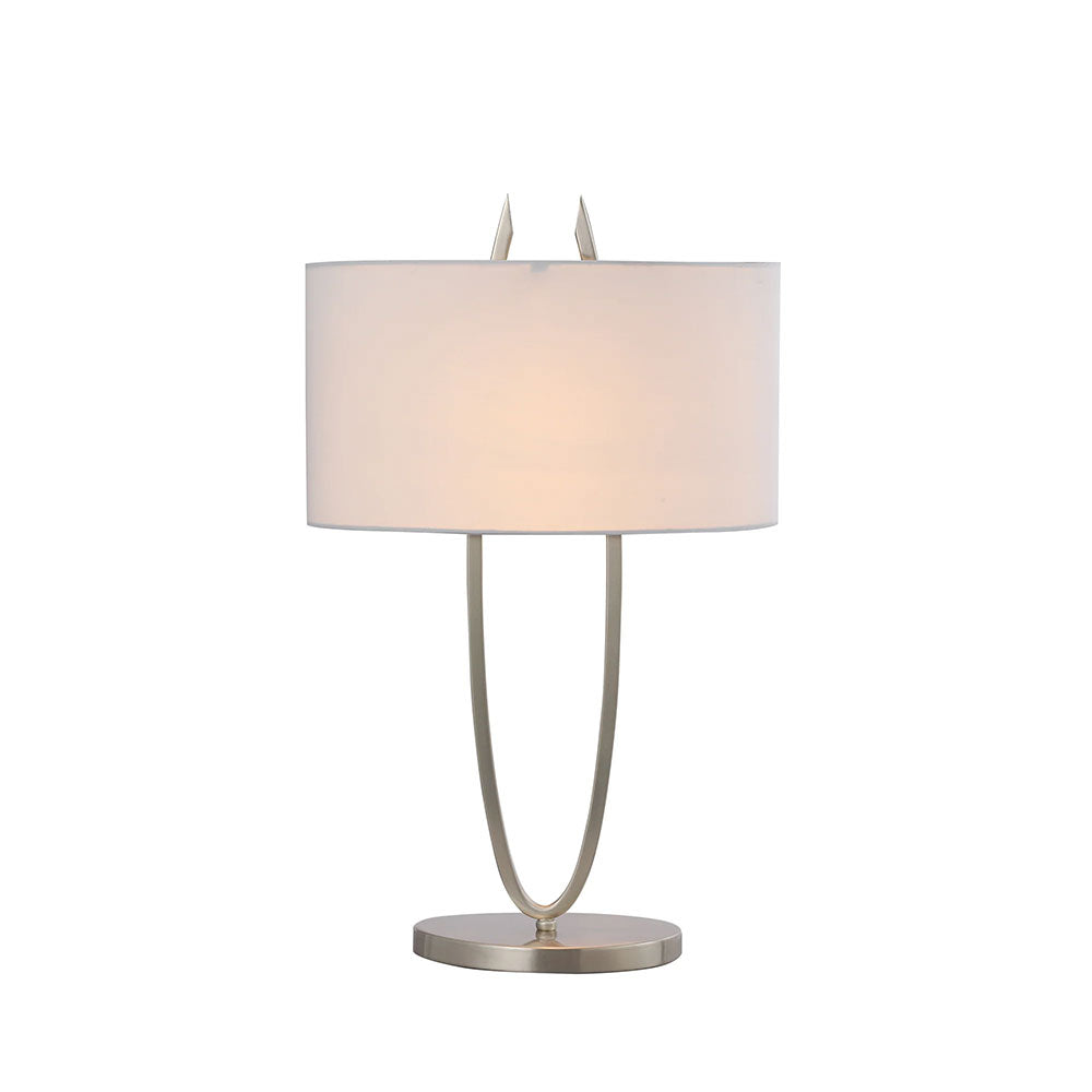 Denise Table Lamp Satin Chrome - LL-27-0201SC