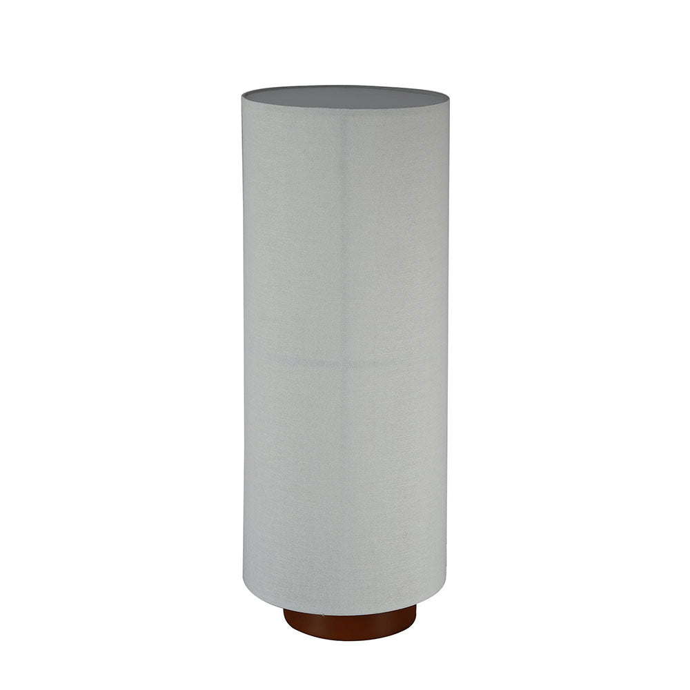 Ailsa 2 Light Linen Floor Lamp White - LL-27-0204