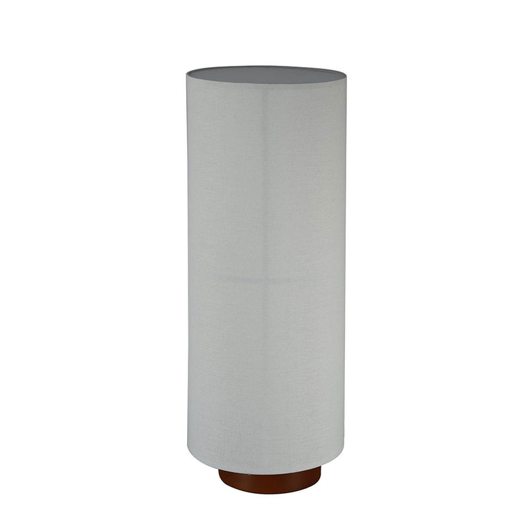 Ailsa 2 Light Linen Floor Lamp White - LL-27-0204