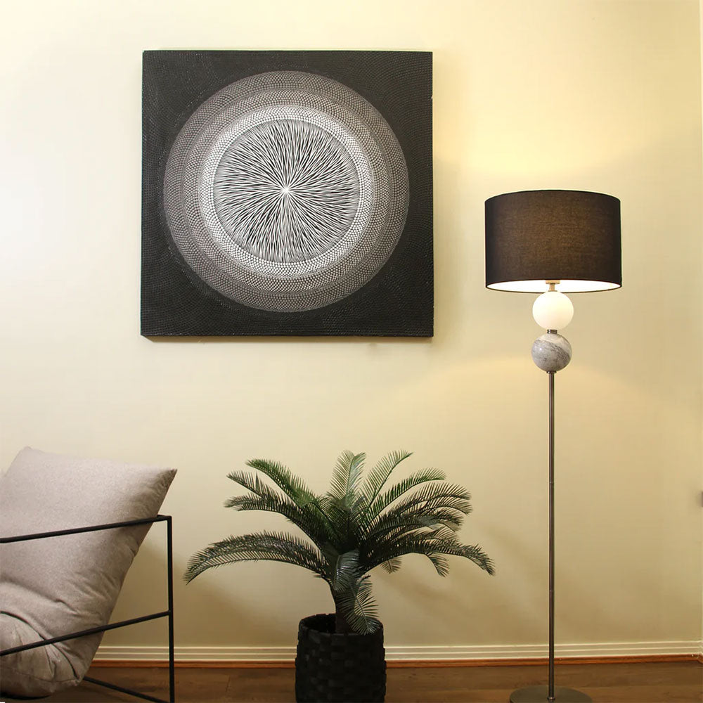 Murano Pewter Floor Lamp - LL-27-0206PT